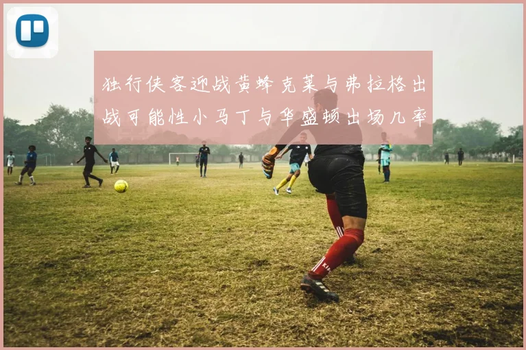 独行侠客迎战黄蜂克莱与弗拉格出战可能性小马丁与华盛顿出场几率高